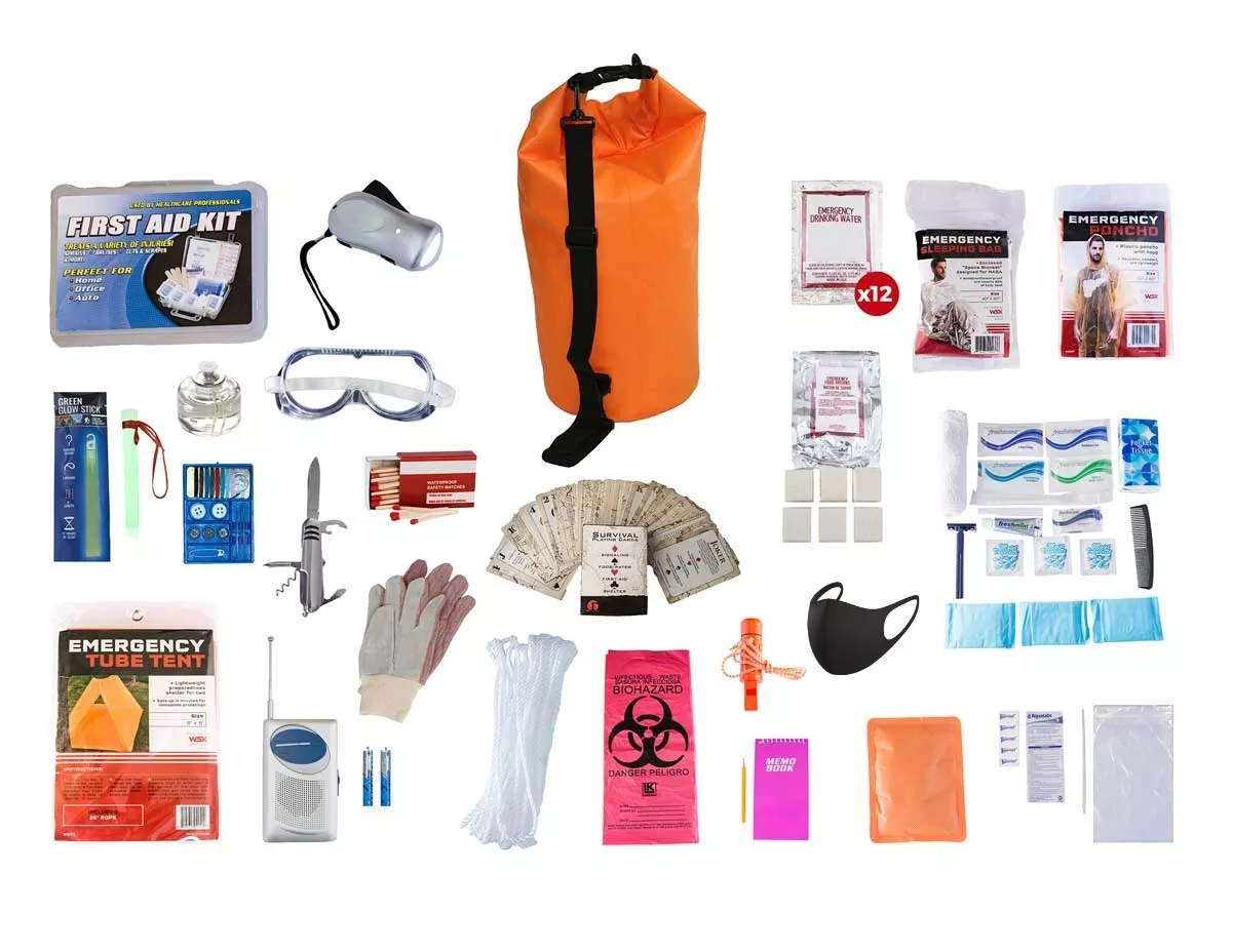 1 Person Elite Survival Kit (72+ Hours) SKTK||Waterproof Dry Bag