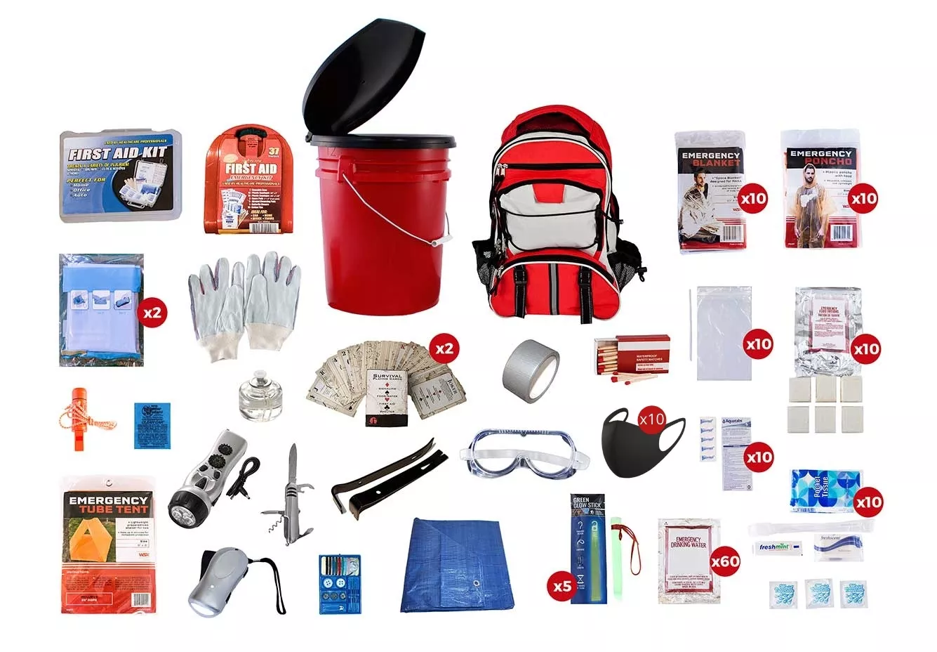 10 Person Survival Kit (72+ Hours) OKTP