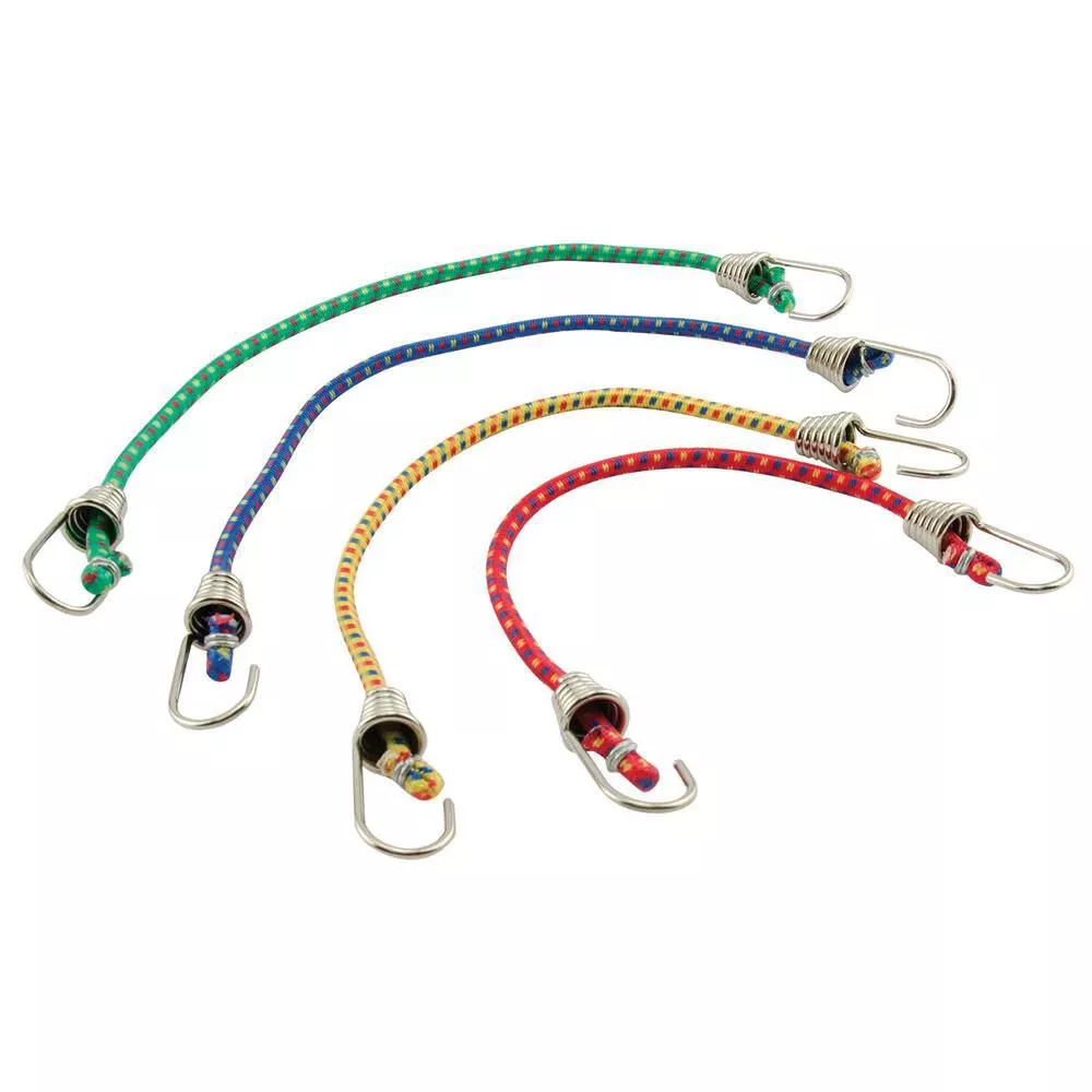 10″ Mini Bungey Cords, 4-Pack