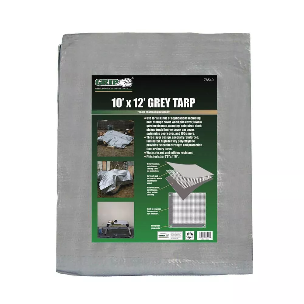 10′ x 12′ Gray Tarp