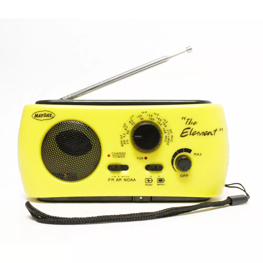 10200 Mayday “The Element” Solar/ Dynamo/ AM/FM Radio with NOAA