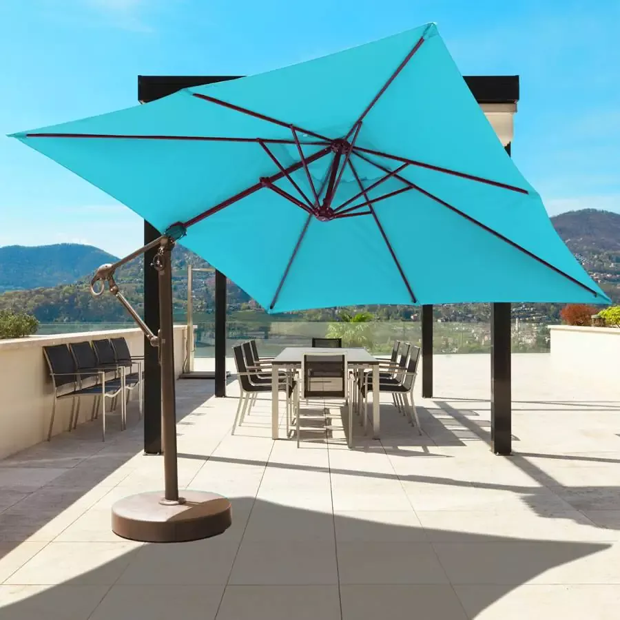 10ft x 10ft Easy Tilt and Lift Cantilever Umbrella – 897
