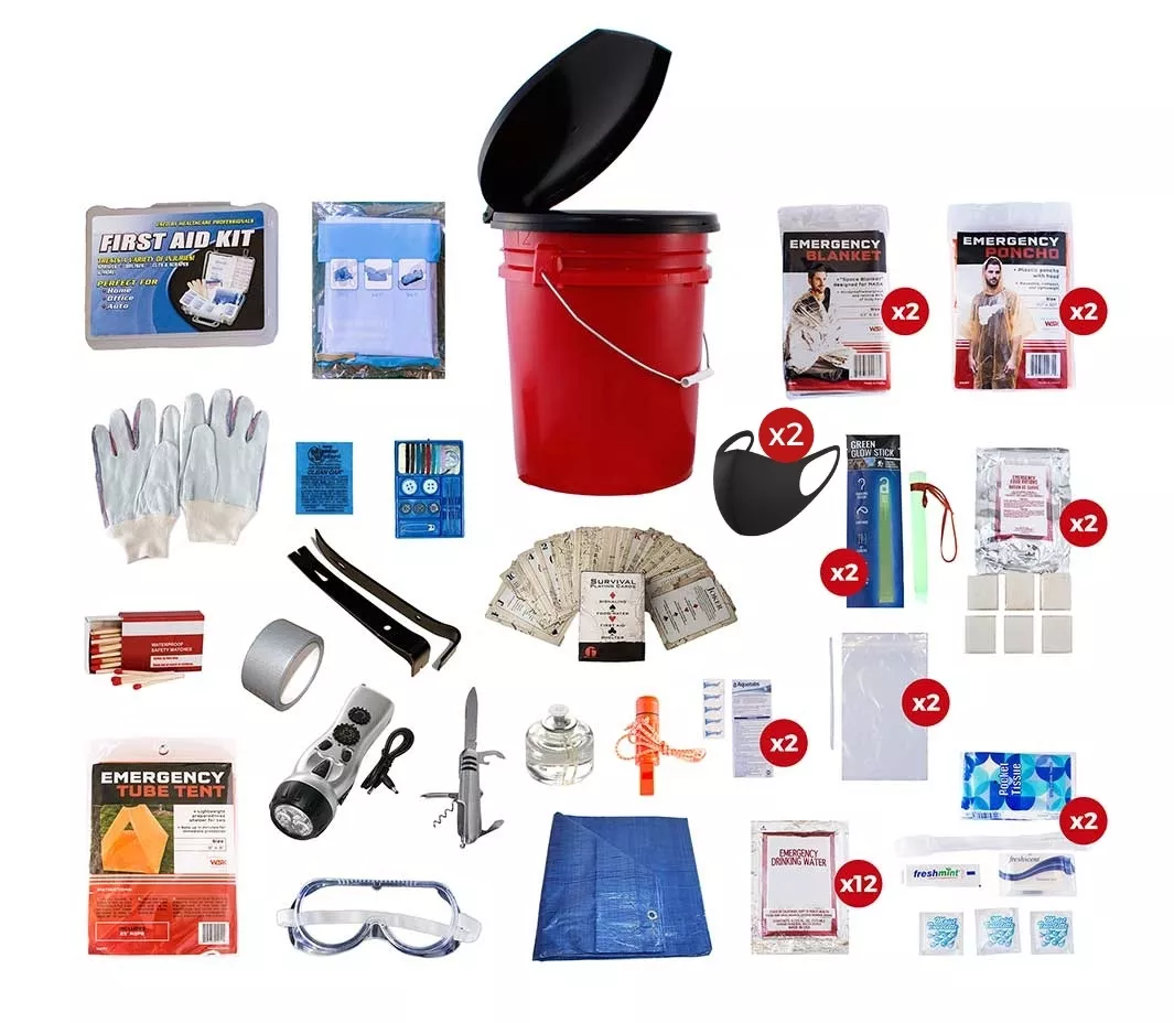 2 Person Bucket Survival Kit (72+ Hours) OK2P