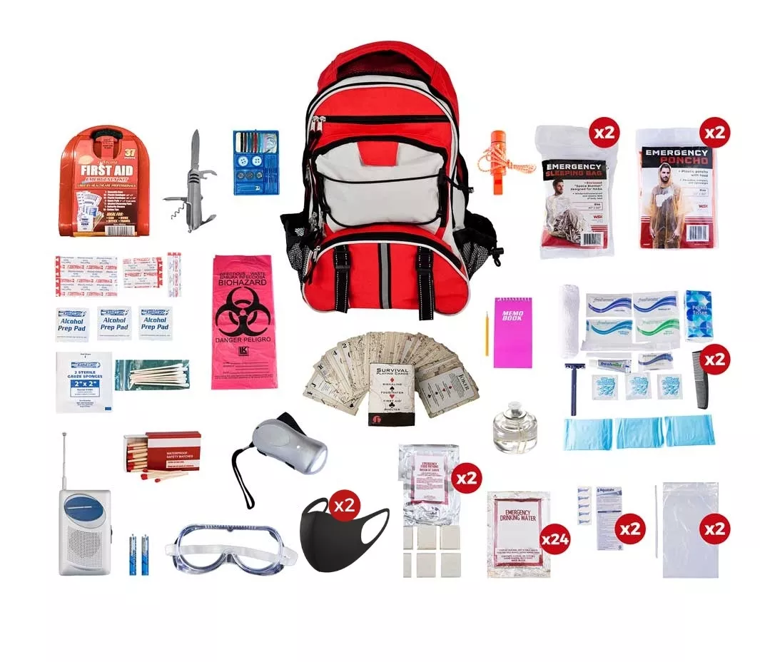 2 Person Deluxe Survival Kit (72+ Hours) SKX2