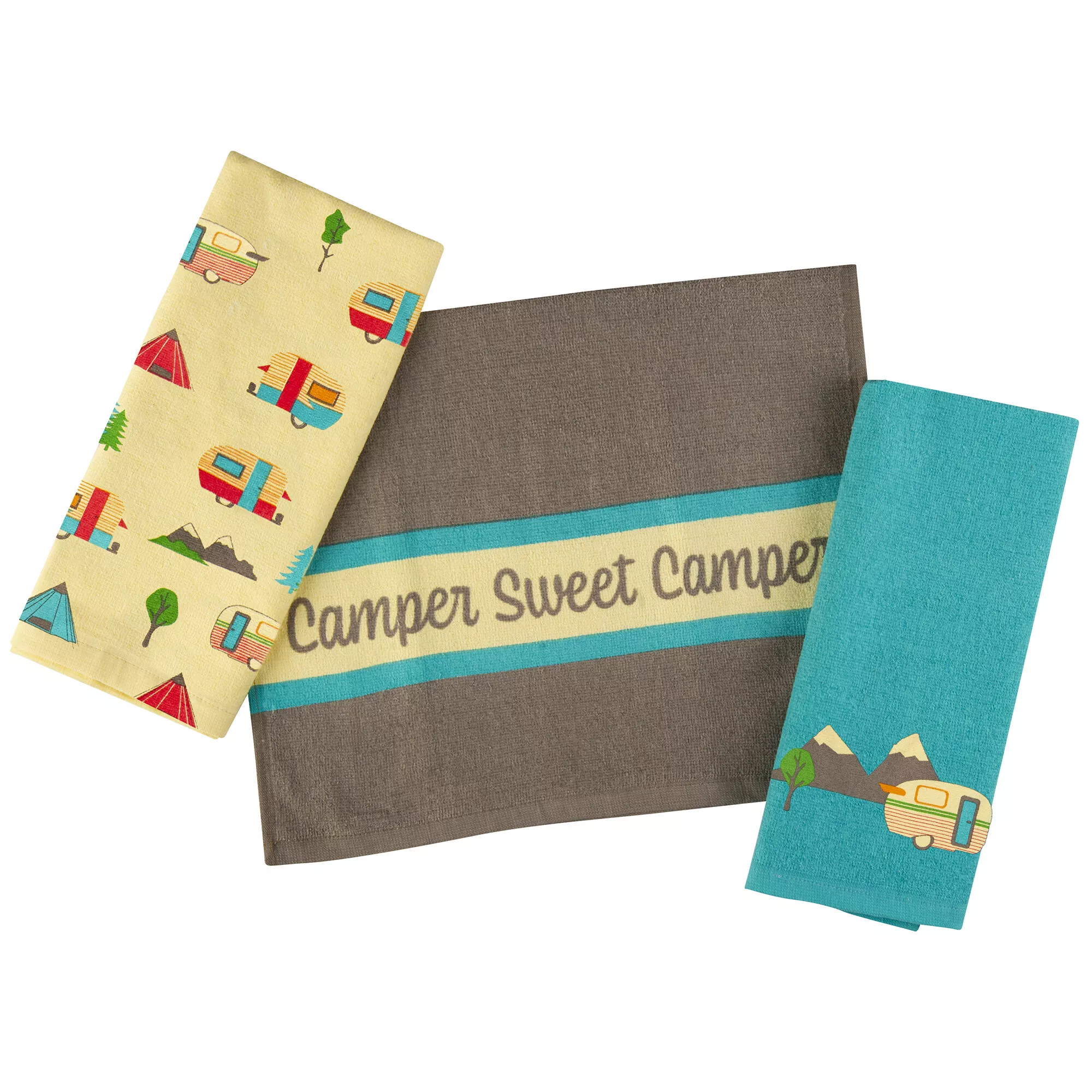 3-Piece Sweet Camper Dish Towel Set