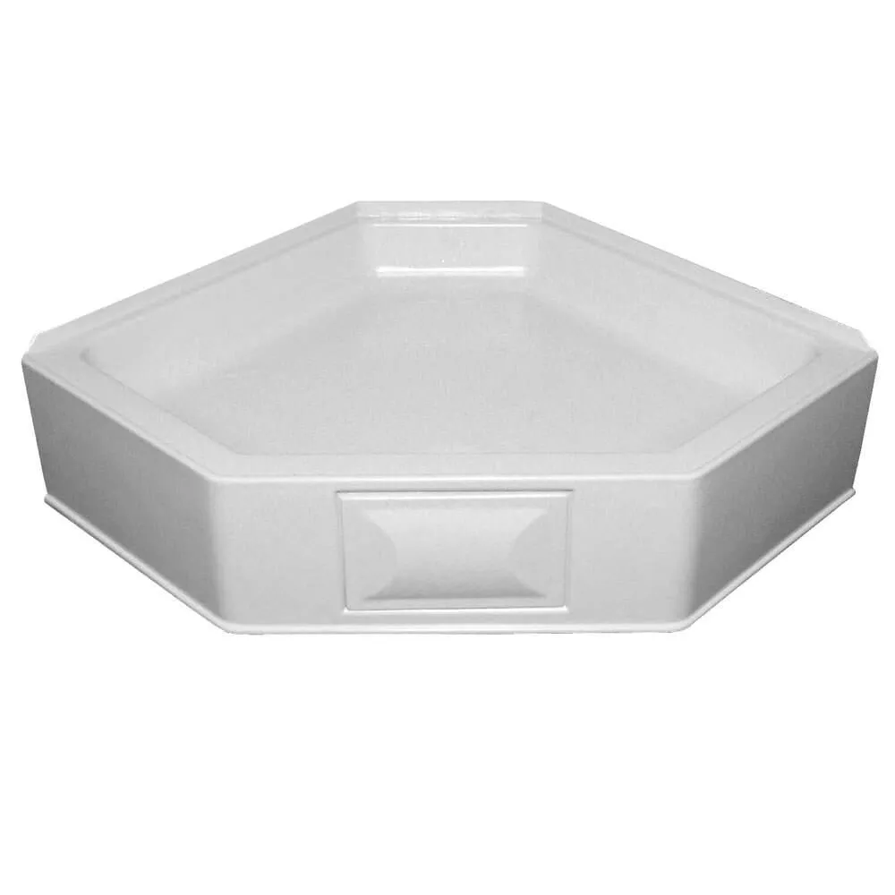 34" x 34" Neo Hex Pan CD - White