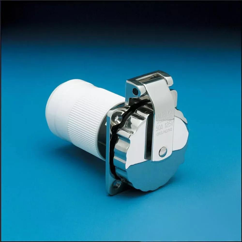 50A 125/250V Stainless Steel RV Power Inlet