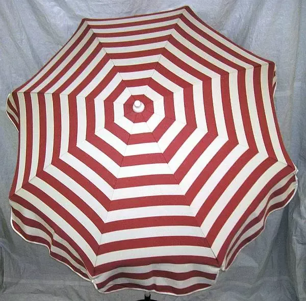 6ft Patio & Beach Umbrella - Pink Stripe