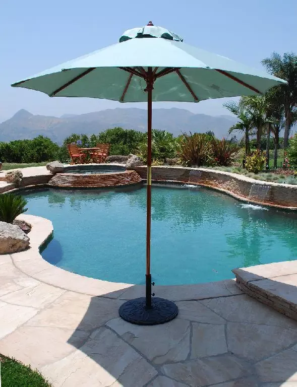 7.5 Ft Wooden Market Umbrella 121 / 221