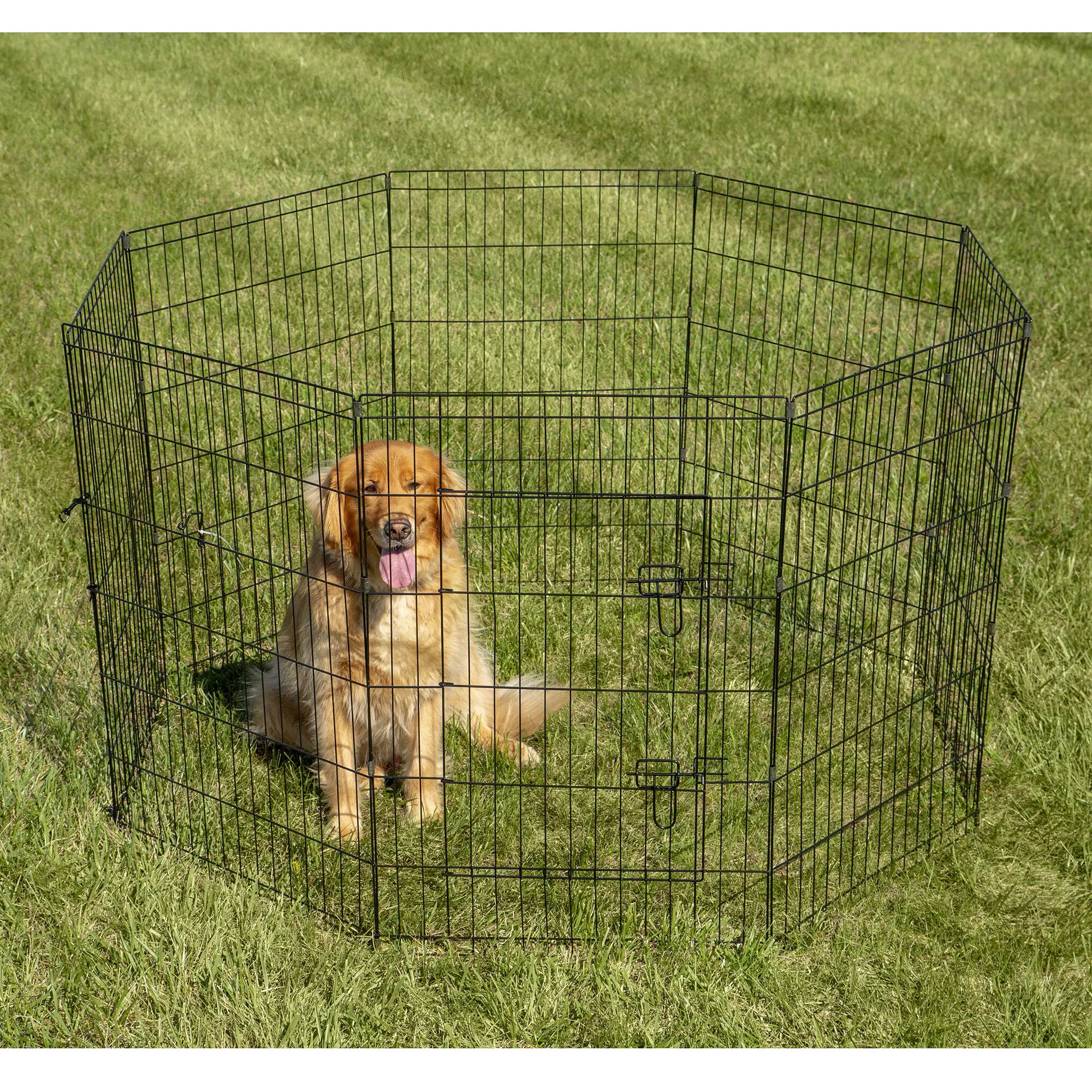 8 Panel Playpen for Medium Dogs and Pets, 36"H