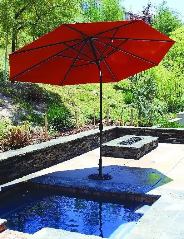 8Ft x 11Ft Oval Canopy Aluminum Market Umbrella - 779