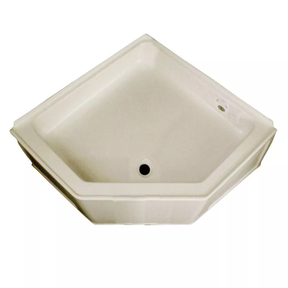 ABS Neo Shower Pan, 27” x 27” x 11 1/4”, Parchment