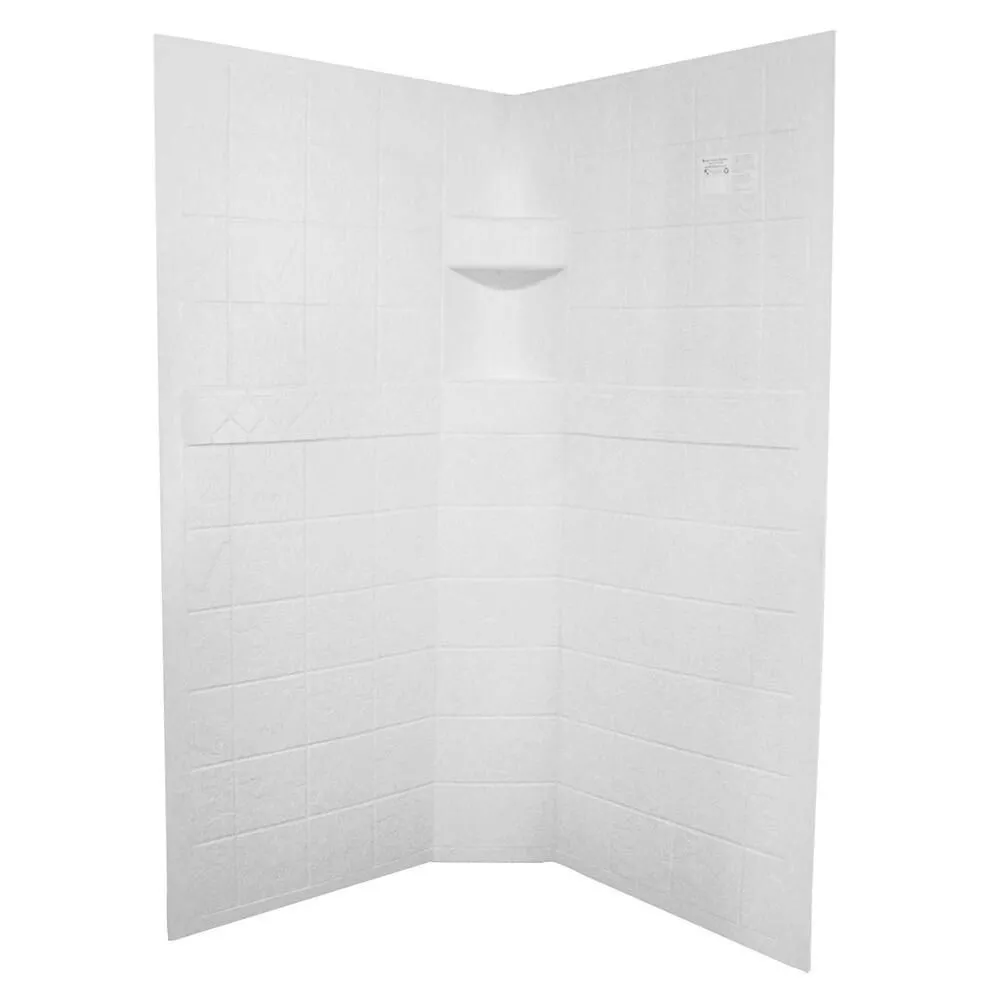 ABS Neo Shower Walls, 27” x 27” x 65”, White