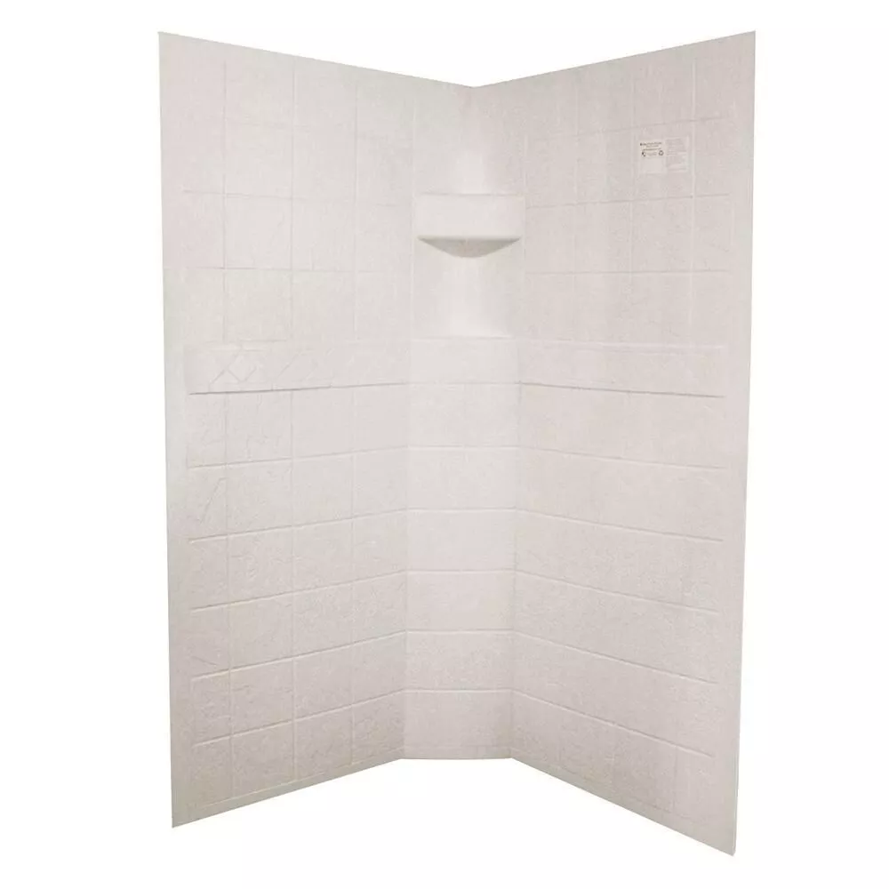 ABS Neo Shower Walls, 34” x 34” x 67”, Parchment