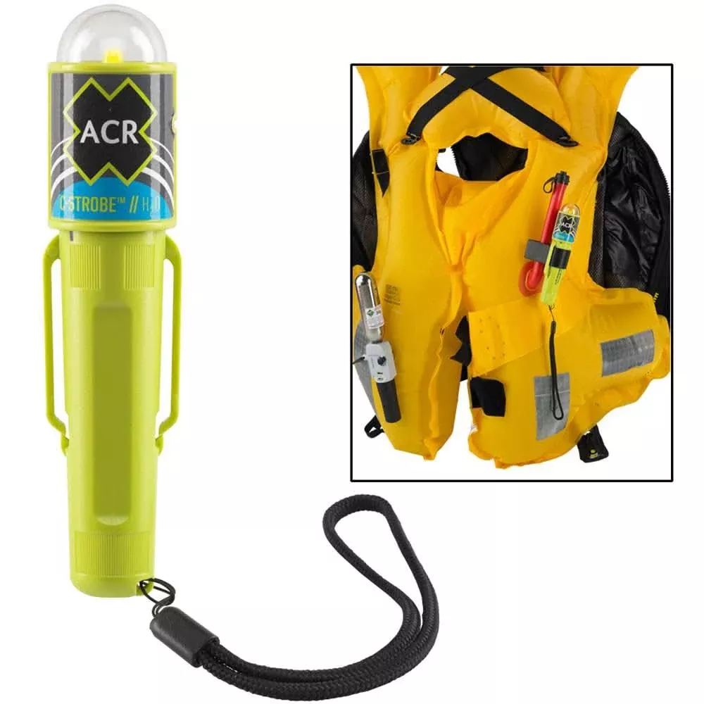 ACR C-Strobe H20 - Water Activated LED PFD Emergency Strobe with Clip - 3964.1