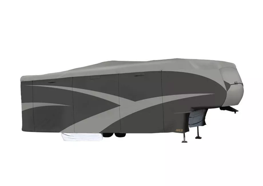ADCO SFS AquaShed Designer 5th Wheel Trailer Cover (Gray, Up to 34′)• 52255