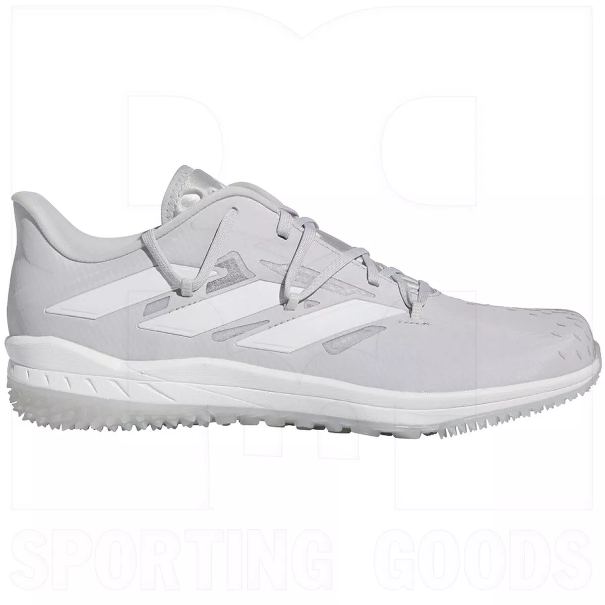 Adidas Adizero Afterburner 9 Turf Shoes Gray/White/Silver