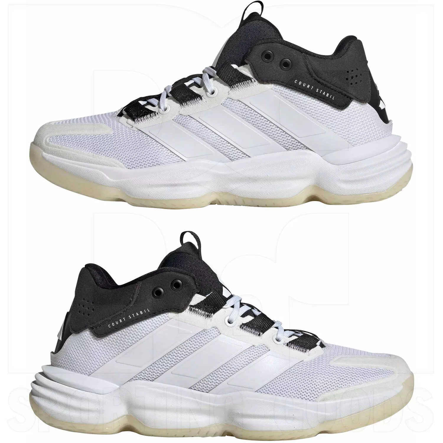 Adidas Court Stabil Indoor Shoes White