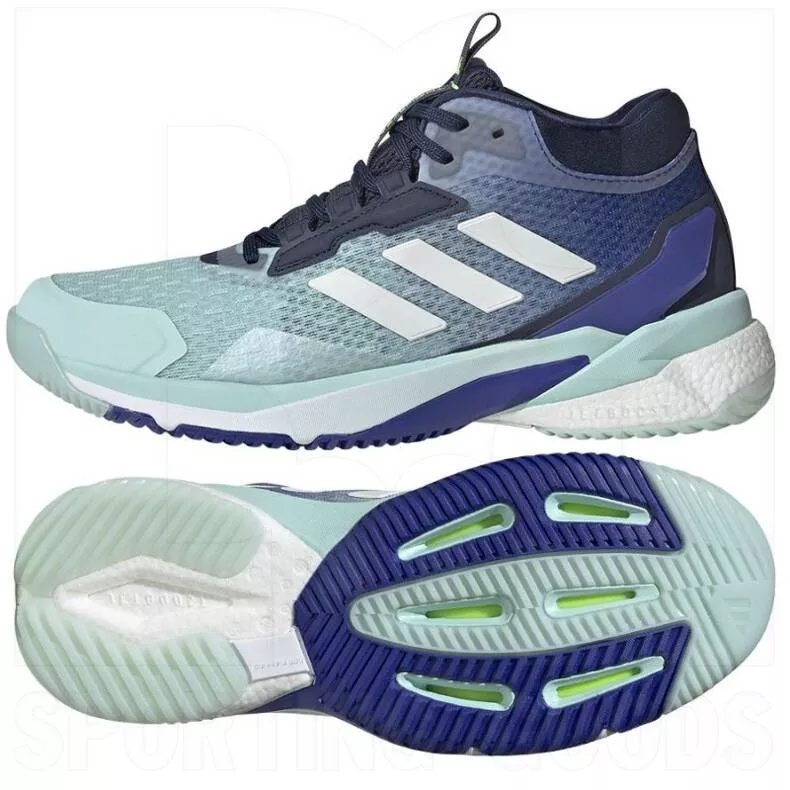 Adidas Crazyflight 5 Mid Shoes Mint/Navy/White