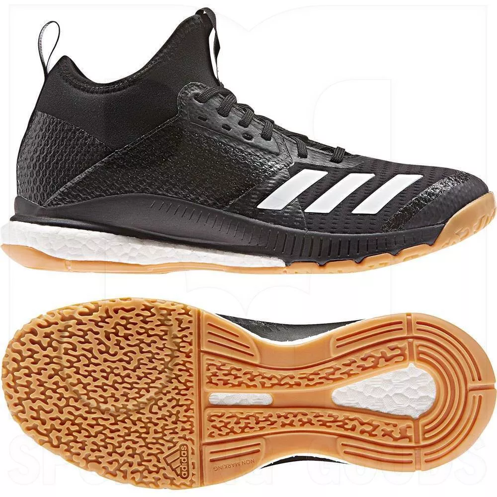 Adidas Crazyflight X 3 Mid Volleyball Shoes Black/White