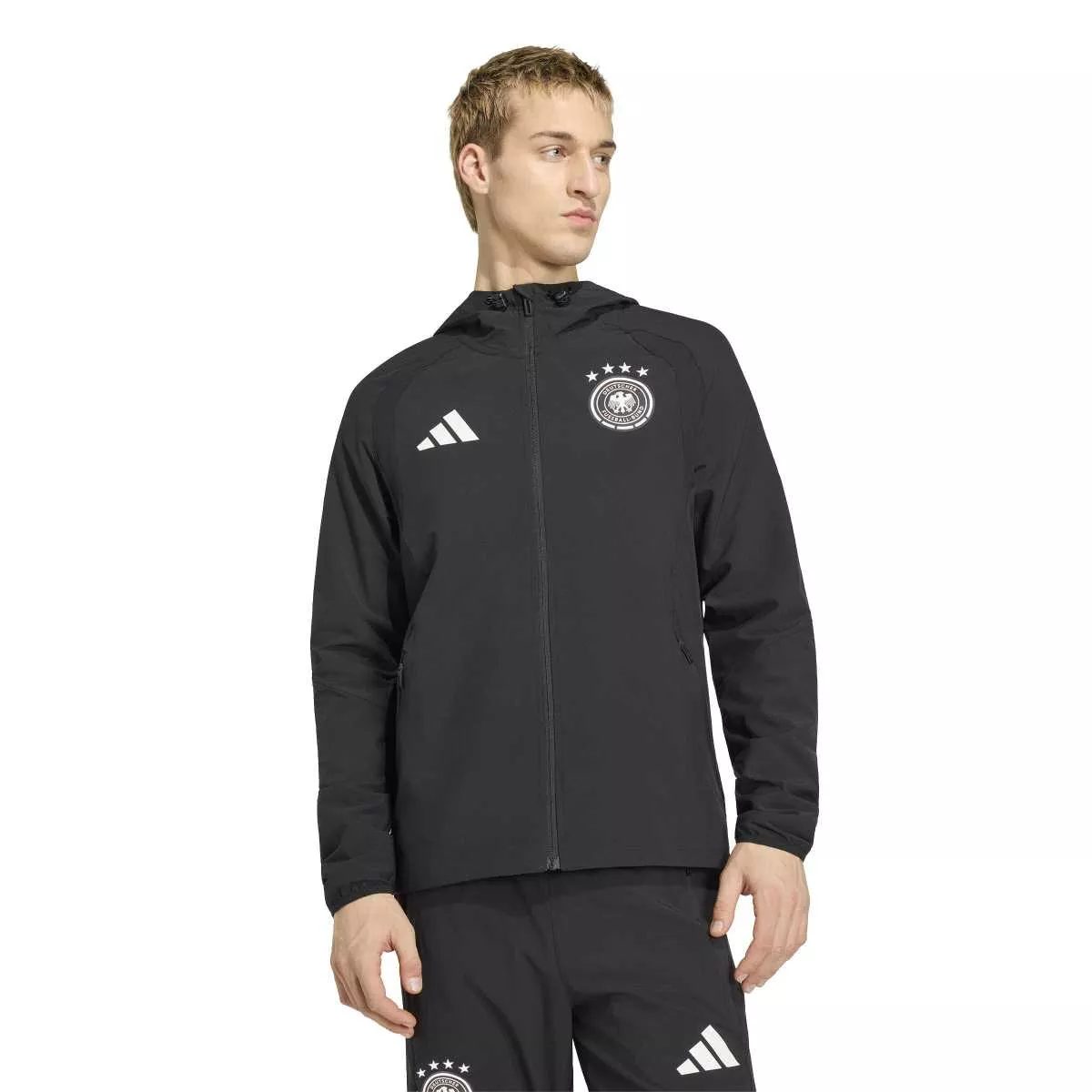 adidas Men’s Germany Tiro Travel Full Zip Windbreaker