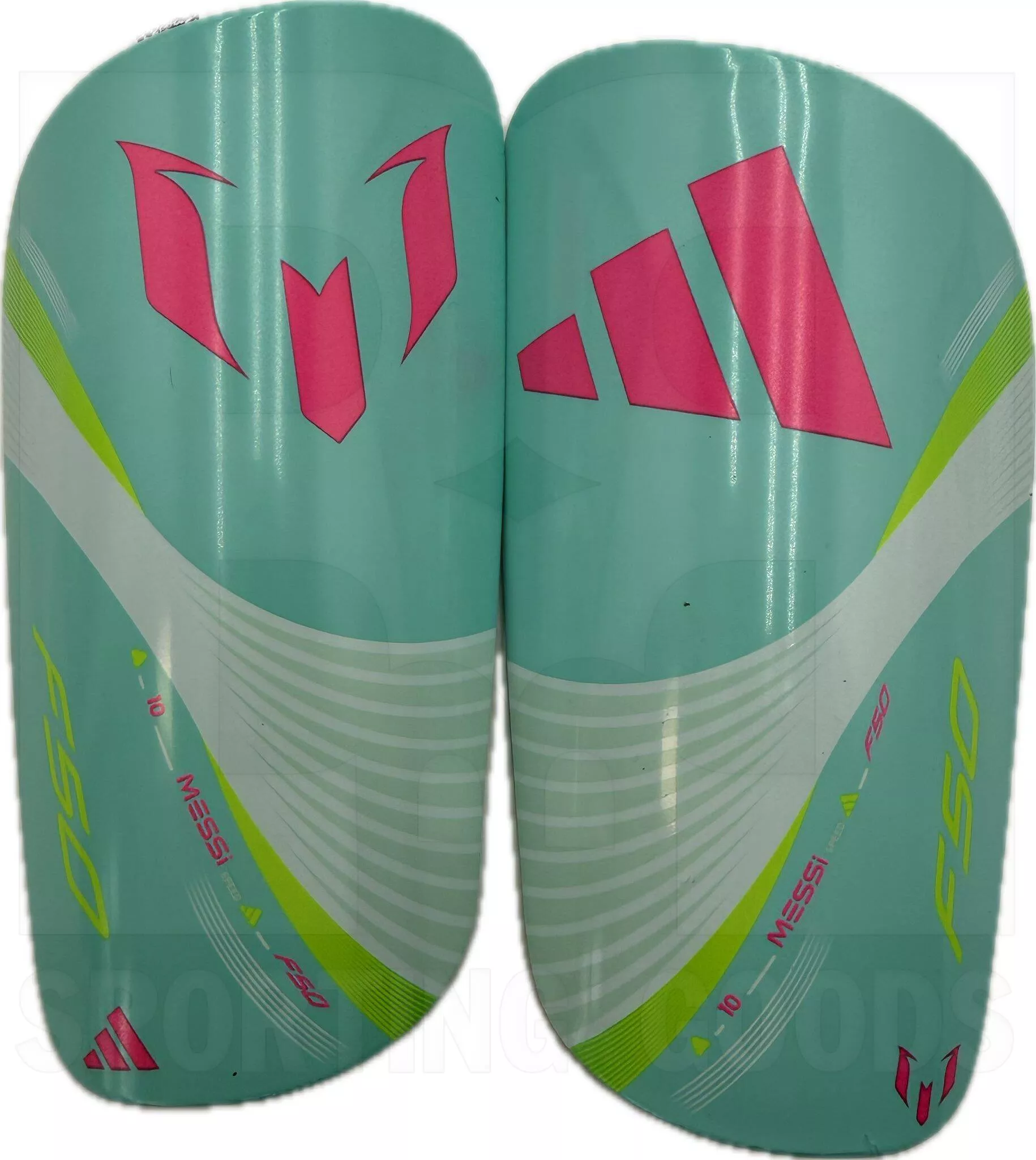 Adidas Messi Club Shin Guards White