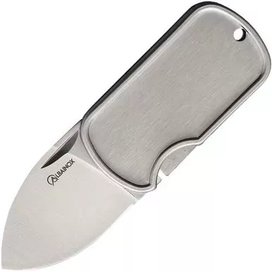 Albainox Dog Tag Model 18654 1.63 Inch Framelock Knife