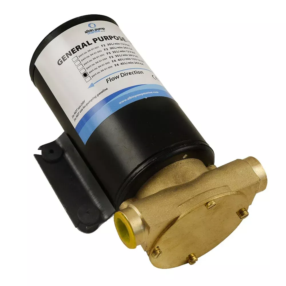 Albin Pump Marine General Purpose Pump FIP F4 (12 GPM) – 12V