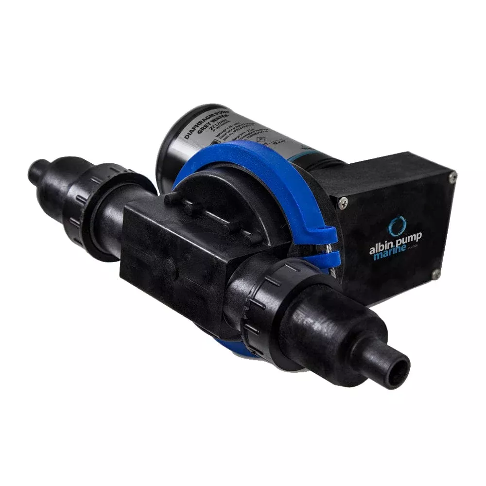 Albin Pump Waste Water Diaphragm Pump 22L (5.8 GPM) – 12V