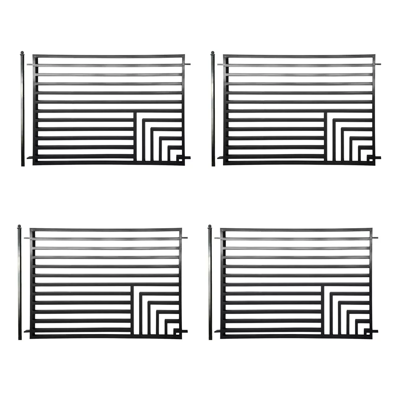 Aleko 4-Panel Fence Kit – FLORENCE Style – 8×5 ft.