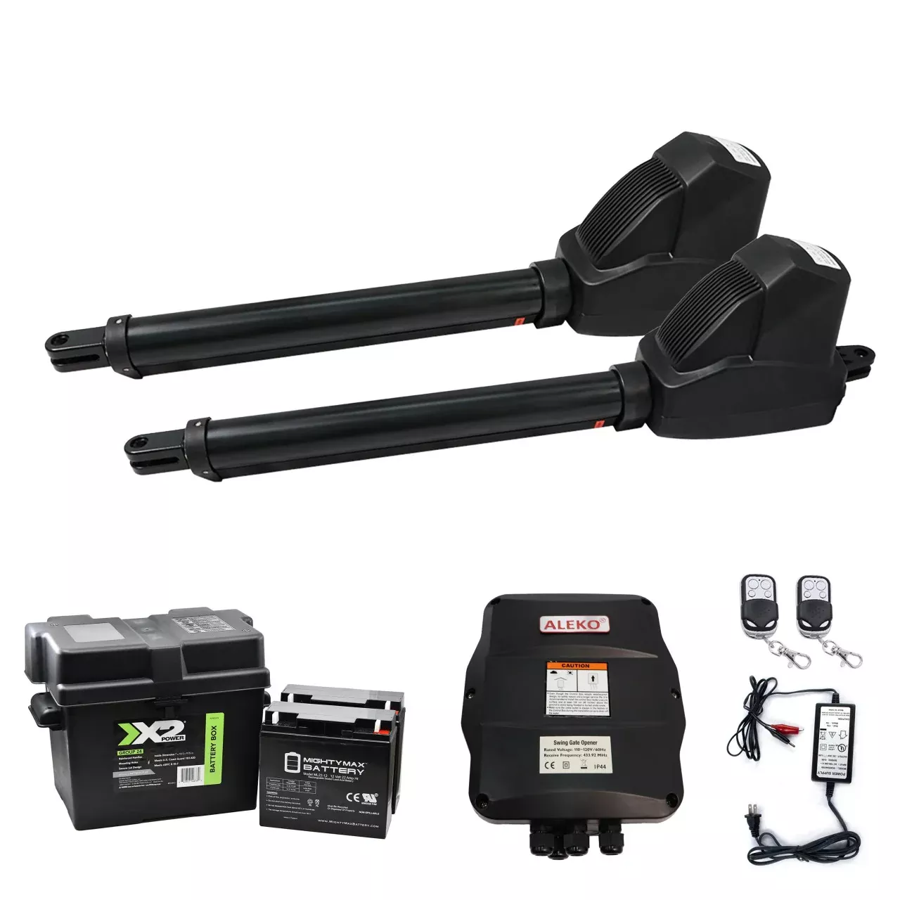 Aleko Dual Swing Gate Operator – AS1200 AC/DC – Back-up Kit ACC2