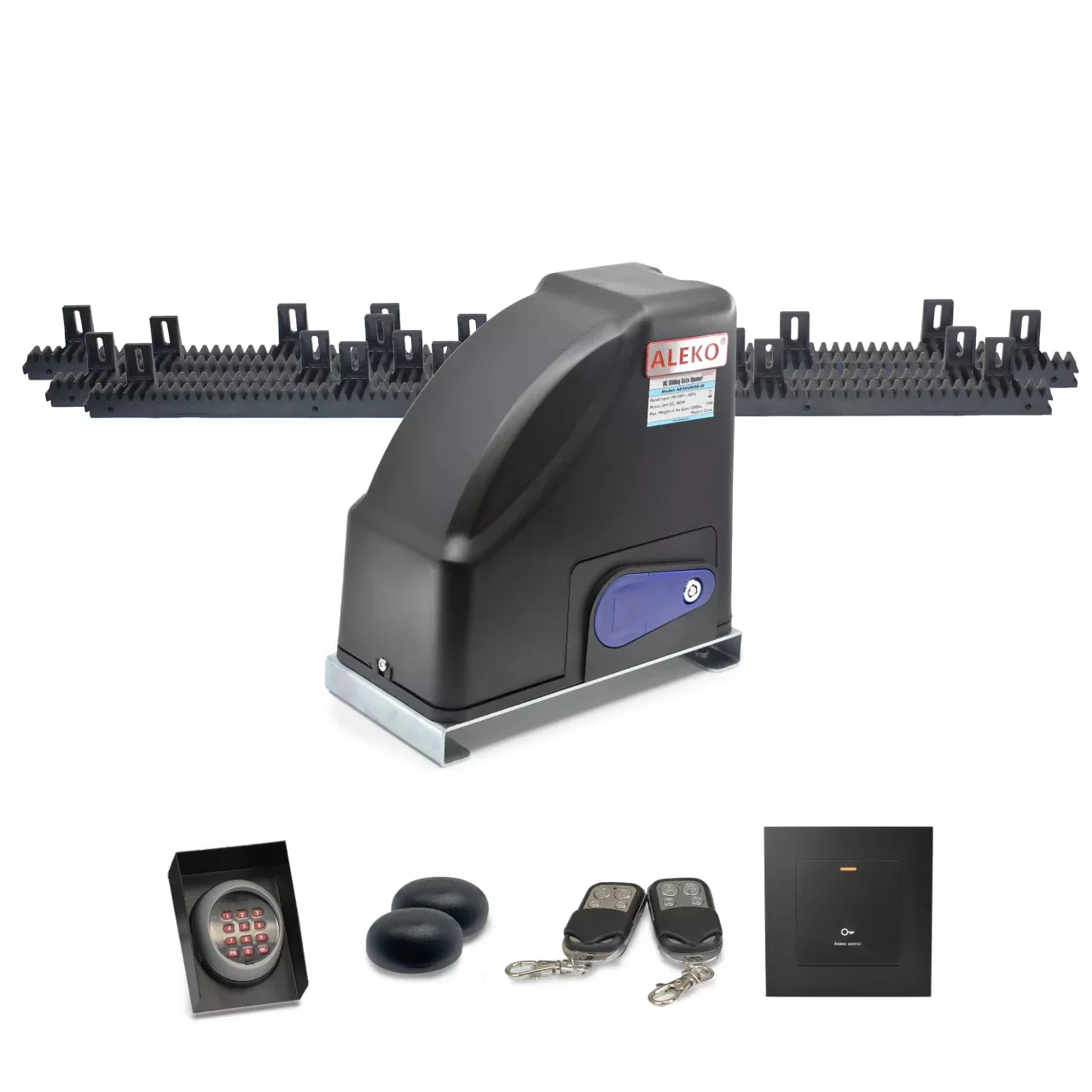 Aleko Gear-Driven Sliding Gate Opener – AR500 Accessory Kit