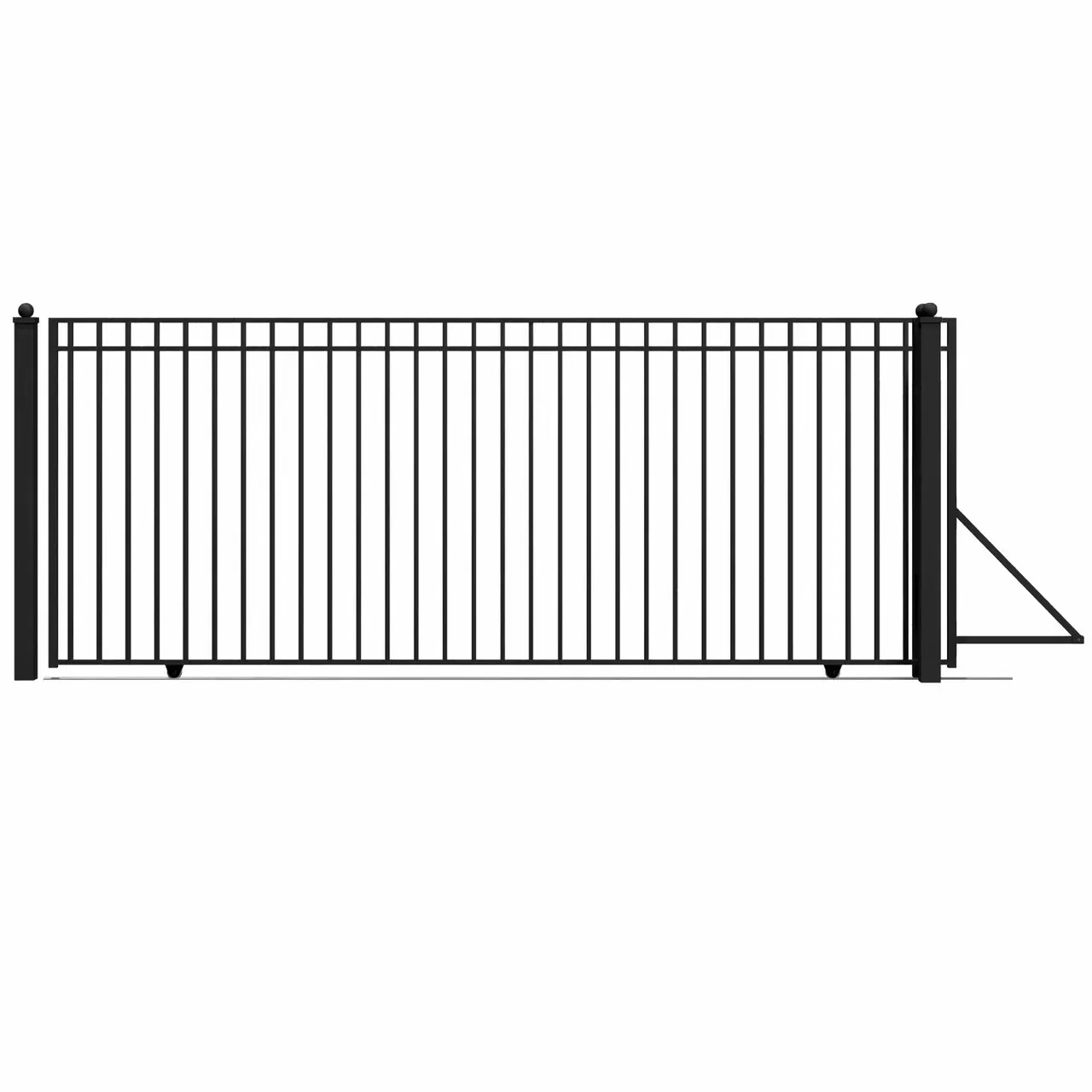 Aleko Slide Steel Driveway Gate – MADRID Style – 16 x 6 Feet