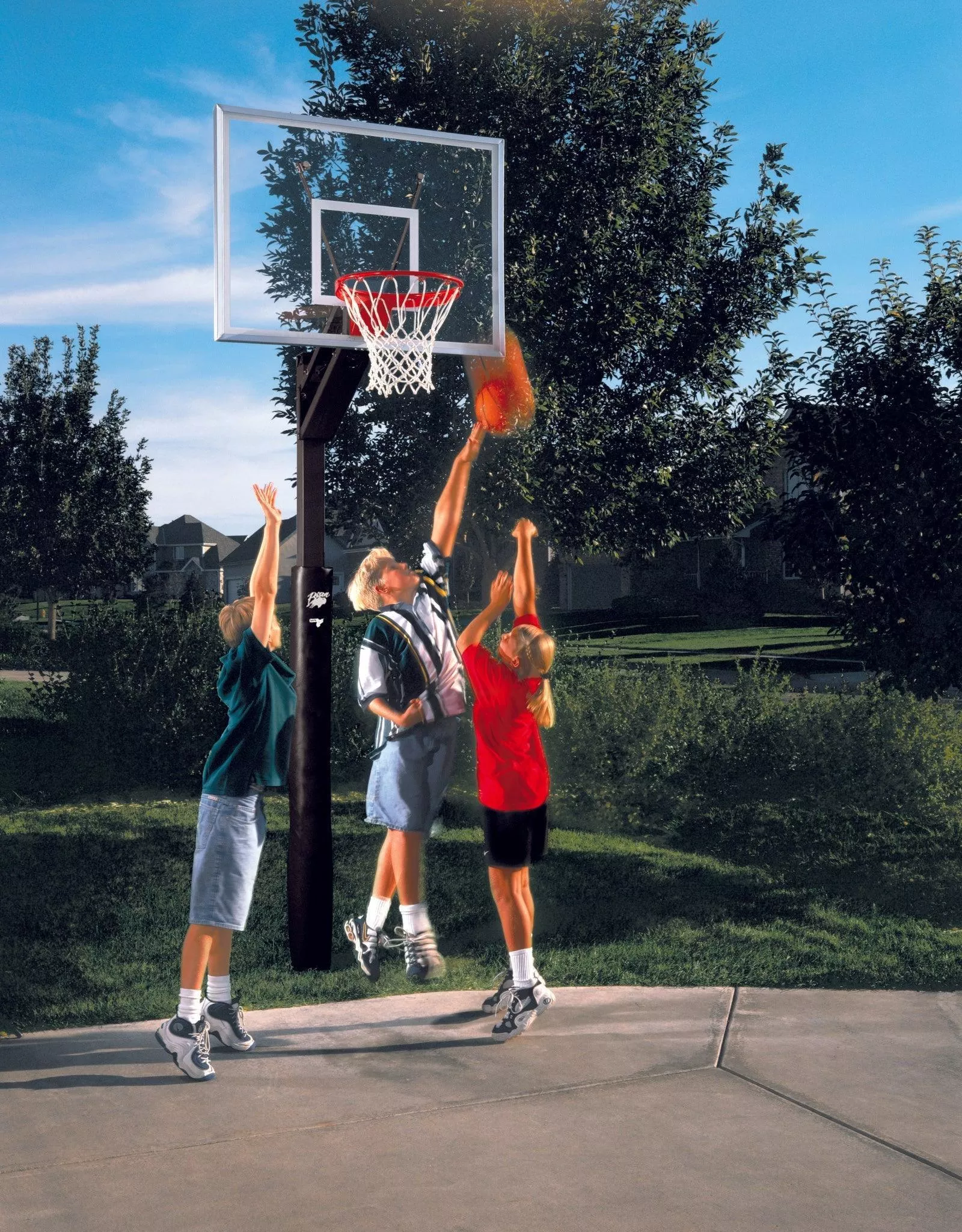 All Conference QwikChange 4" Adjustable Basketball System