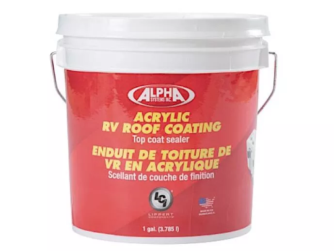 Alpha Systems Acrylic RV Roof Coating White, 1 Gallon• 862401