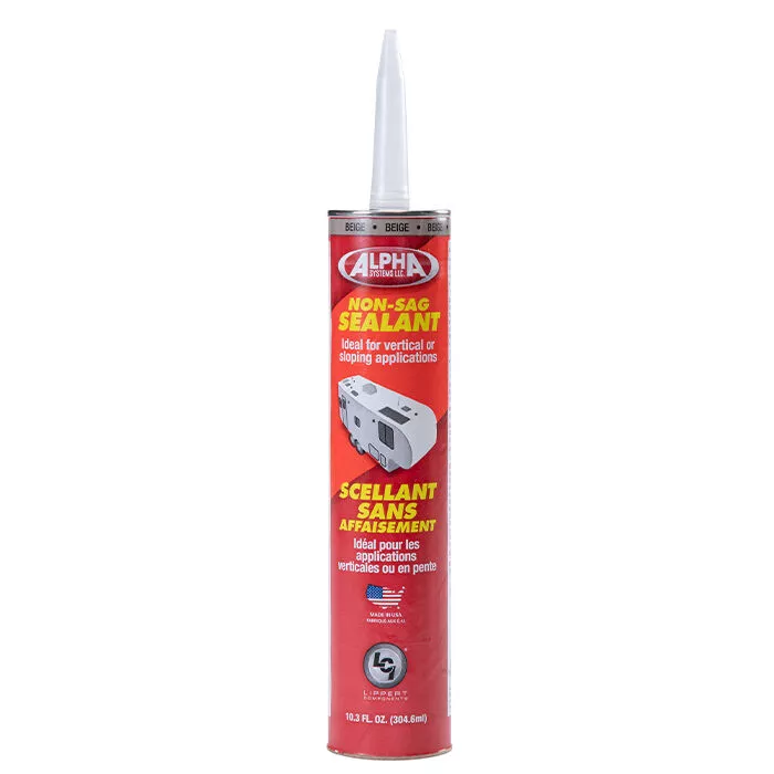 Alpha Systems Non-Sag Sealant, Beige, 10.3-oz. Tube