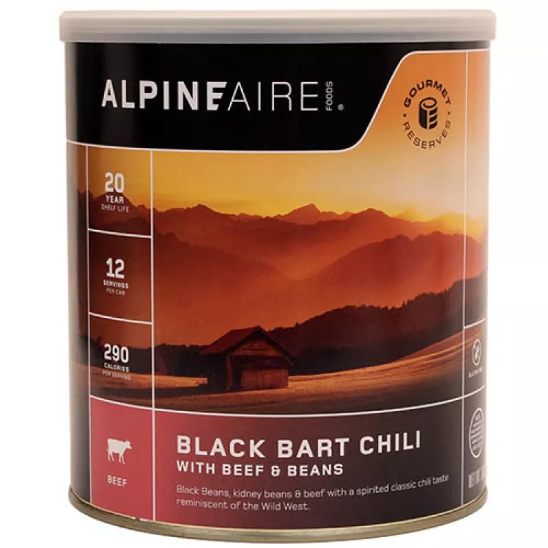 ALPINE AIREBlack Bart Chili w/Beef&Beans No. 10 Can