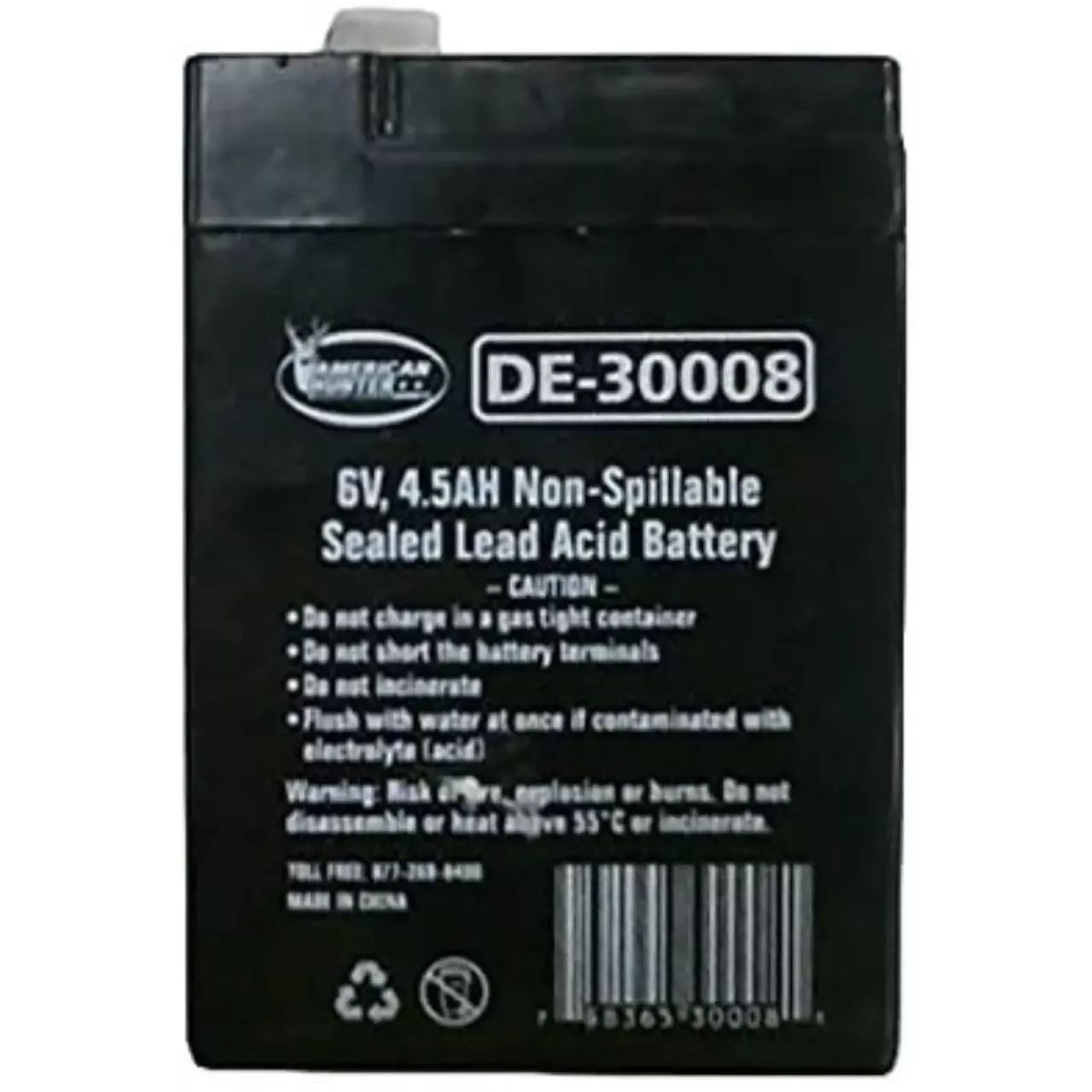 American Hunter 6V 4.5Amp Hr Rechargeable Battery