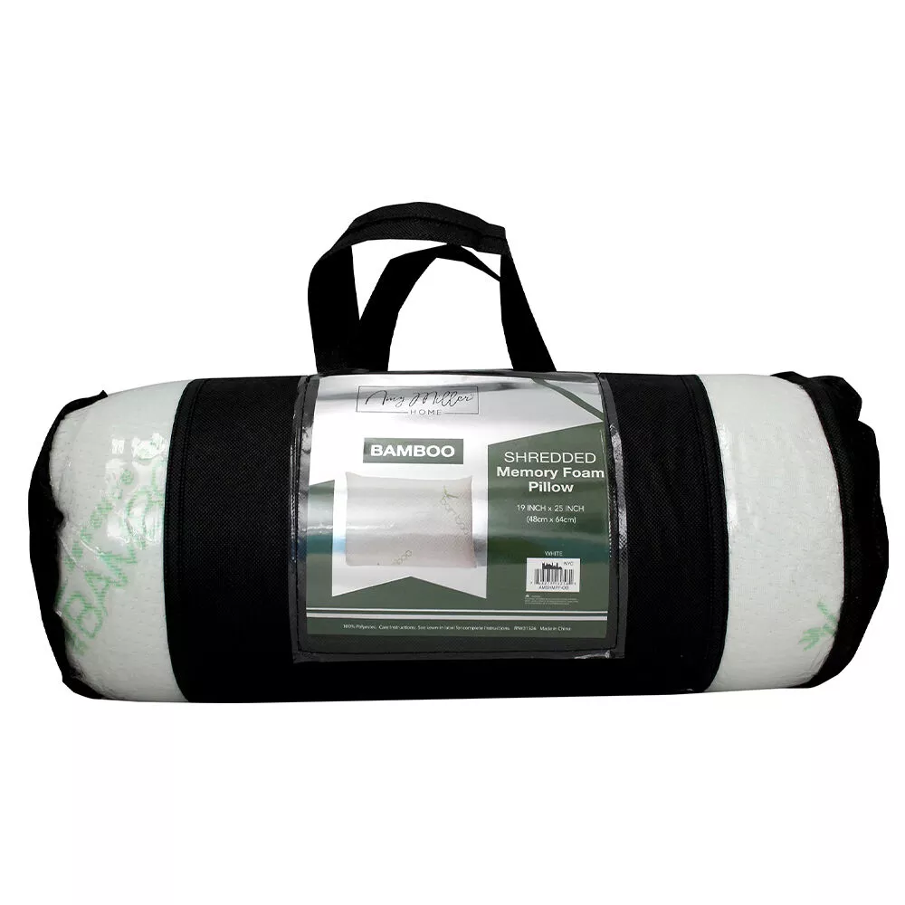 Amy Miller Home Shredded Memory Foam Bamboo Pillow