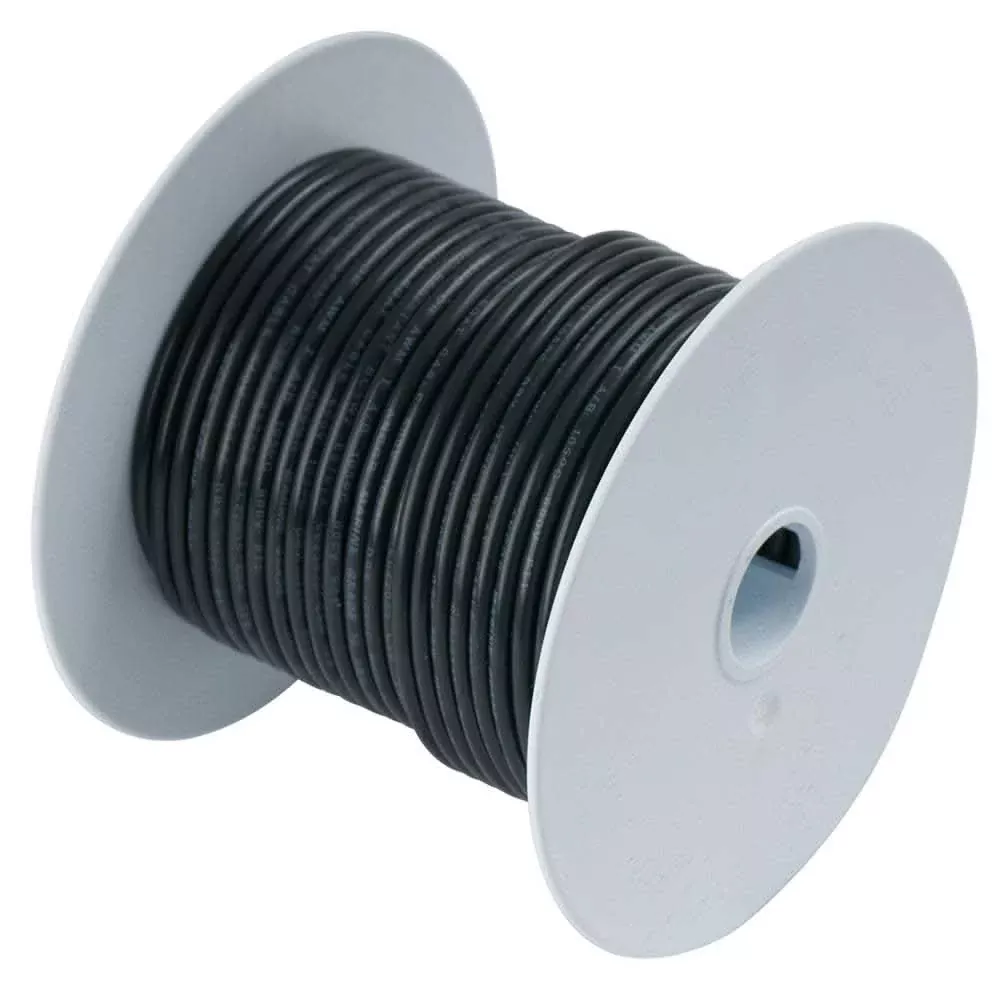 Ancor Black 1/0 AWG Tinned Copper Battery Cable – 25′ | 116002