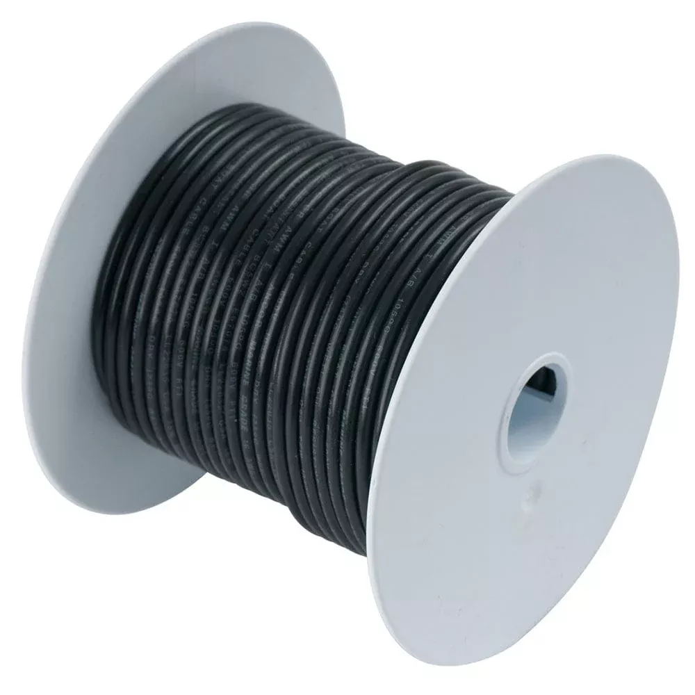 Ancor Black 1/0 AWG Tinned Copper Battery Cable – 50′