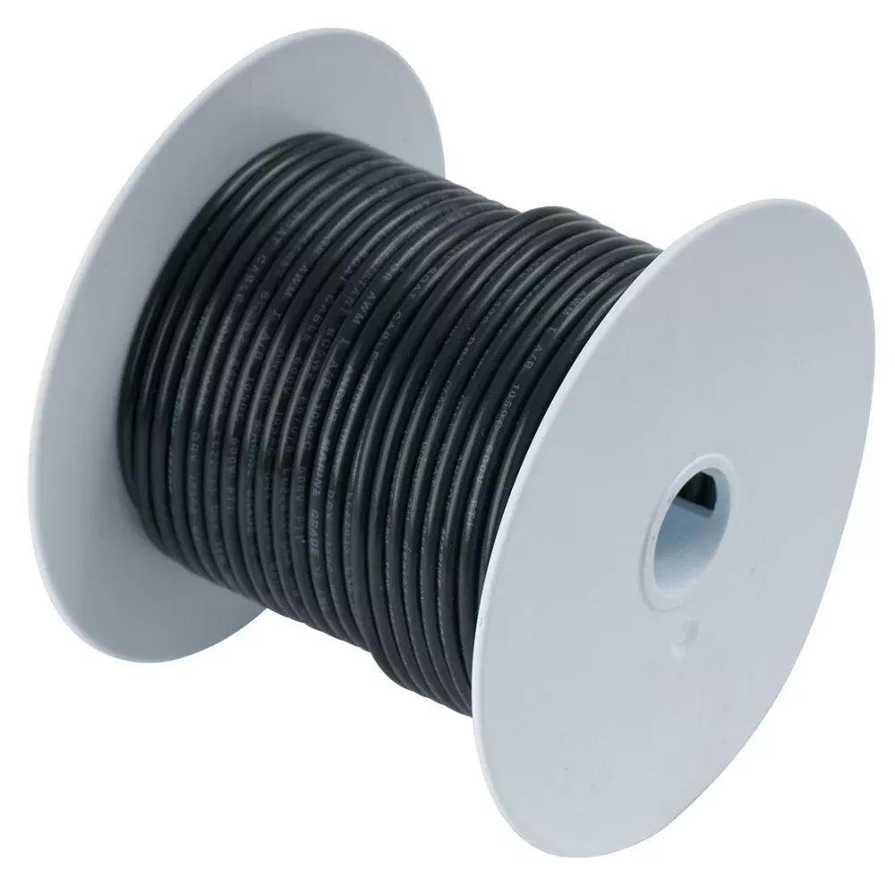 Ancor Black 10 AWG Tinned Copper Wire – 1,000′ | 108099