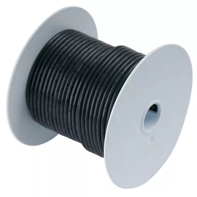 Ancor Black 8 AWG Battery Cable, 100-Foot Spool