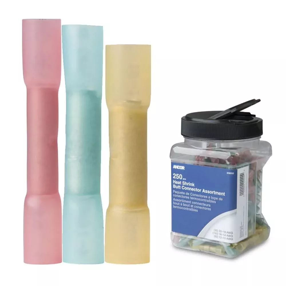 Ancor Heat Shrink Butt Connector Multi-Pack - 250-Piece - Jar - 309000