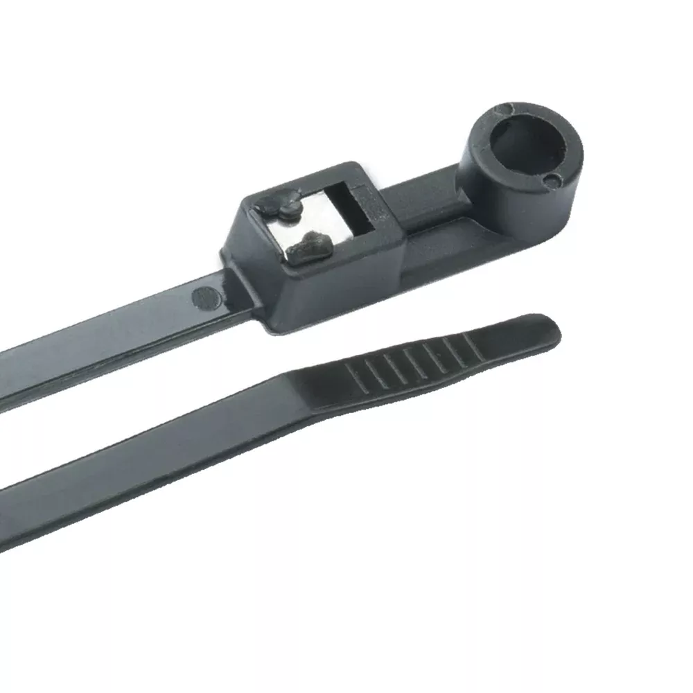 Ancor Mounting Self-Cutting Cable Ties – 11″ – UV Black – 50-Pack | 199304