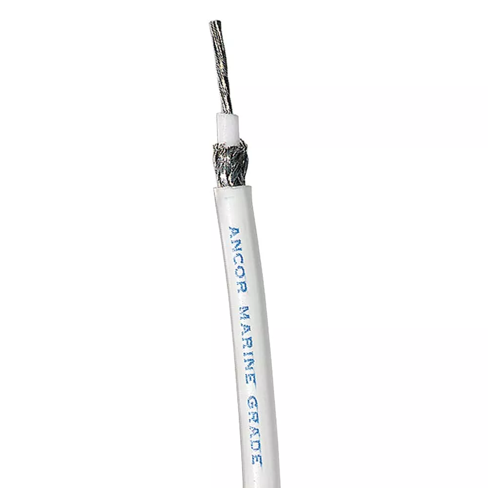 Ancor White RG 213 Tinned Coaxial Cable - 250'