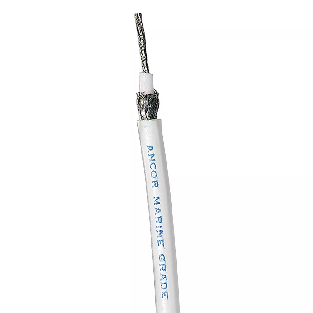 Ancor White RG 8X Tinned Coaxial Cable - 500' | 151550