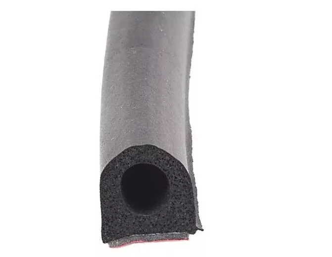 AP Products EPDM Sponge Rubber Door/Window D-Seal 50′ Black• 018-663