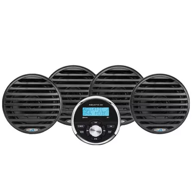 Aquatic AV Black Gauge Stereo Speaker Kit