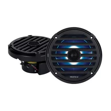 Aquatic AV Elite 6.5" Black RGB Speakers